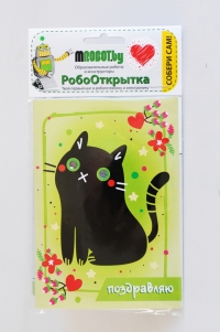 РобоОткрытка "Чёрный кот"